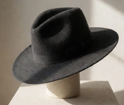 Wide-Brim Wool Hat